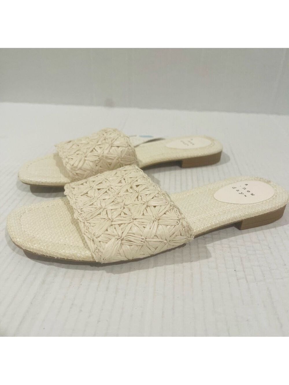 Women’s A New Day White Beige Boho Sandals Size 7.5 US! - Picture 6 of 6